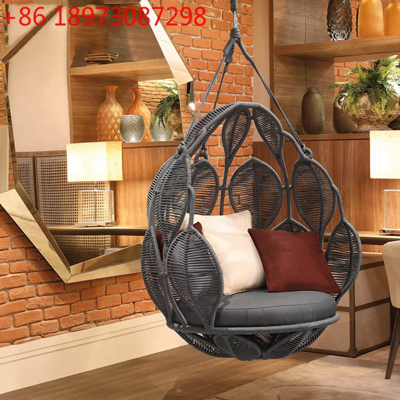 

Hanging Basket Balcony Hanging Chair Household Rattan Chair Indoor Living Room Adult Swing