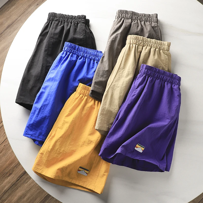 

Мужские уличные спортивные пляжные брюки Qui Dry, дышащие, водонепроницаемые, летние спортивные пляжные брюки, хлопковые, повседневные, со средней талией, свободный крой