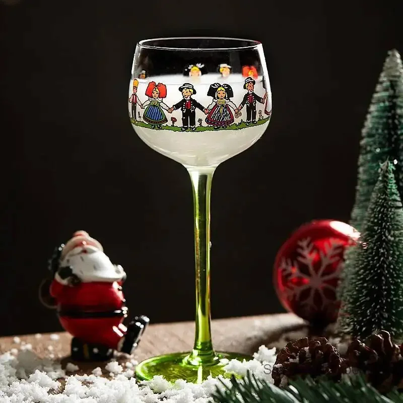 150ml Alsace Wine Glass Exotic Crystal Drinking Cup Cute Doll Lilliputian Kawaii Cocktail Wineglass Vintage Red Wine Goblet Cup
