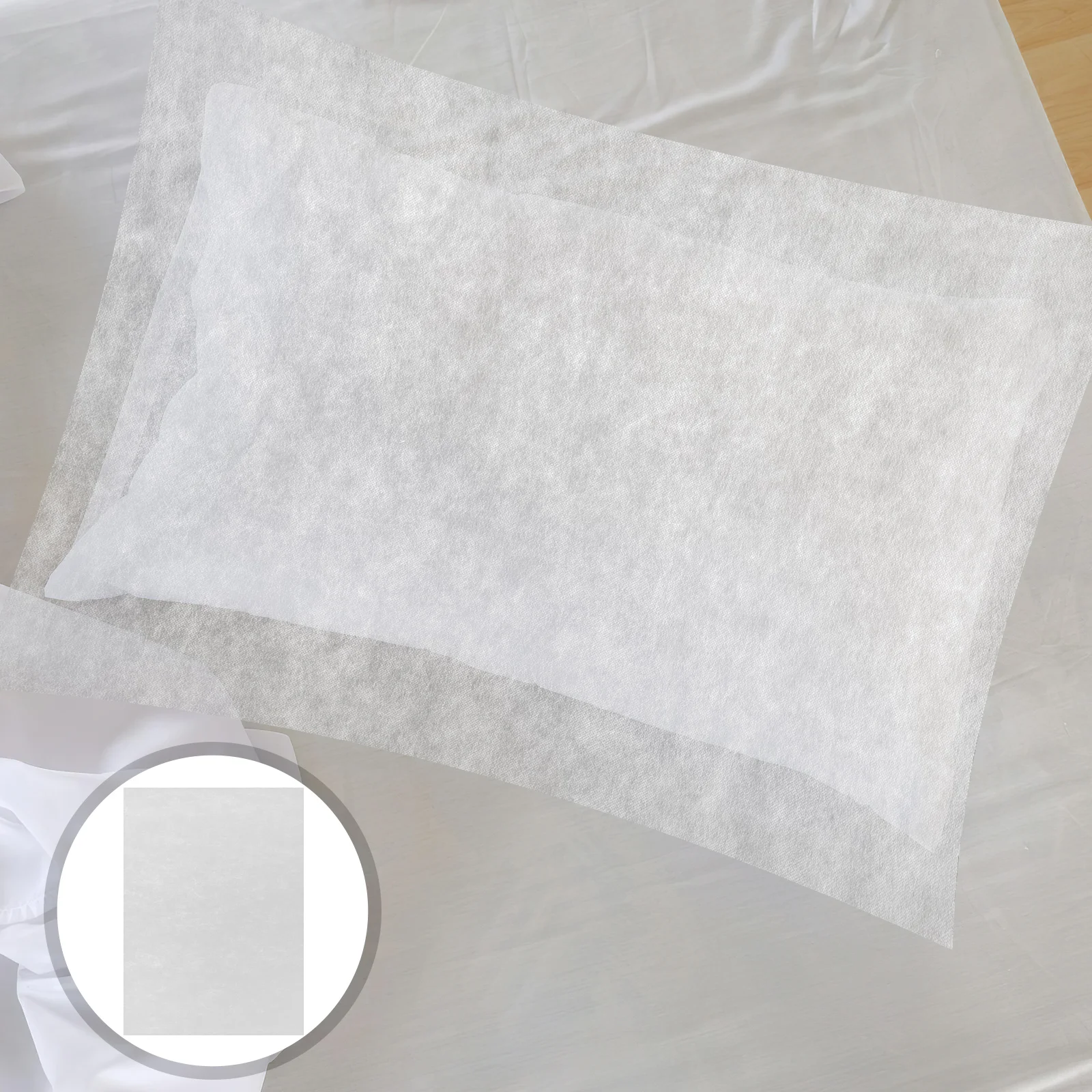100 Pcs Disposable Pillow Covers for Travel Massage Single Use Protectors Nonwoven Fabric Portable Safe Easy to Carry