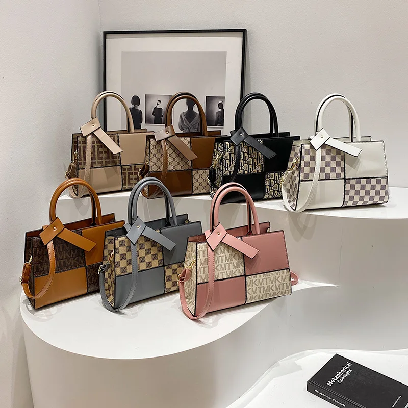 

Stylish Solid Color Crossbody Bag - Designer Minimalist Tote for Women with Vintage Paris Fashion & Large Capacity