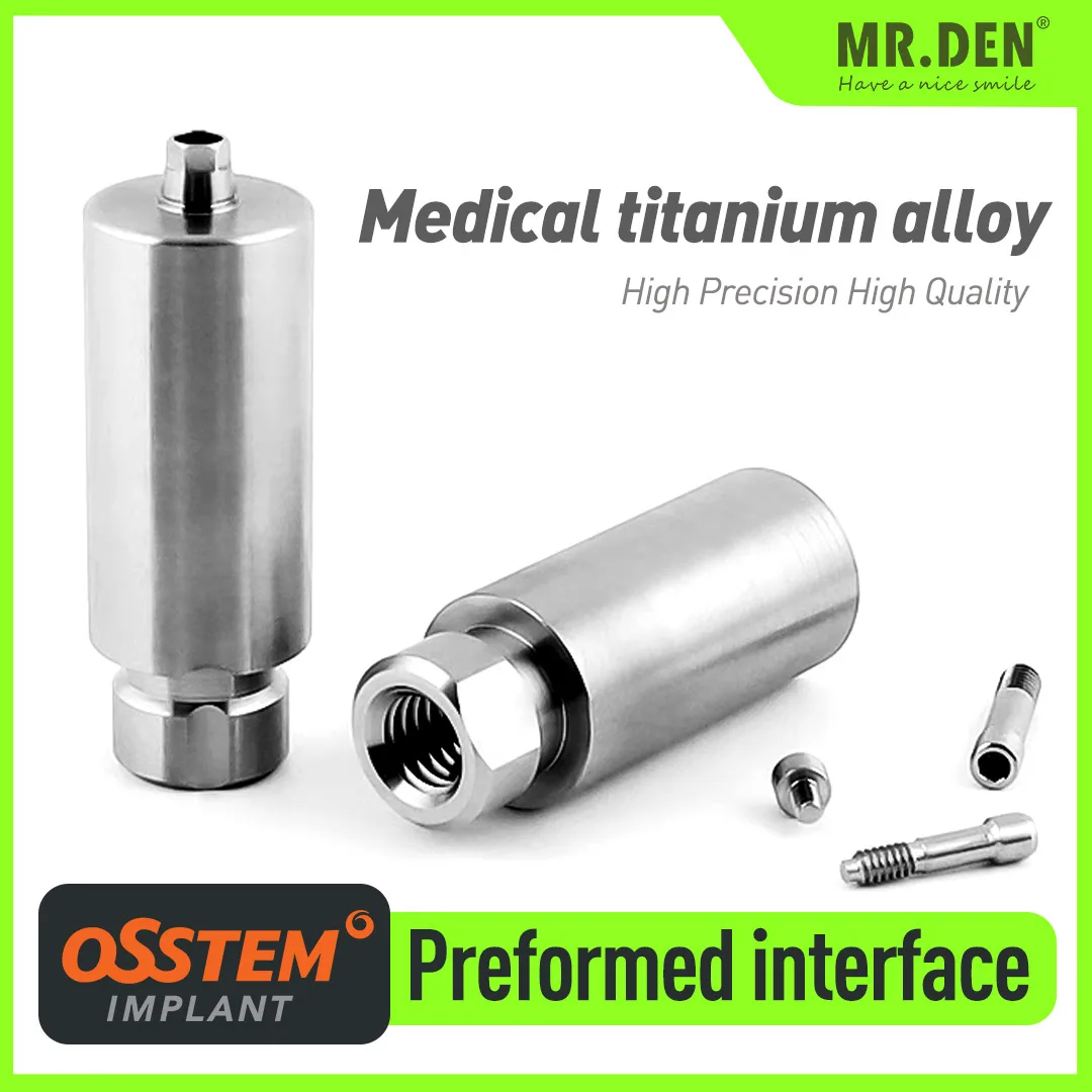 

Titanium Columns Prosthodontics Accessories Osstem Pre-Formed Interface Dentium ITI Dental Implants Oral Clinic Workshop Cutting