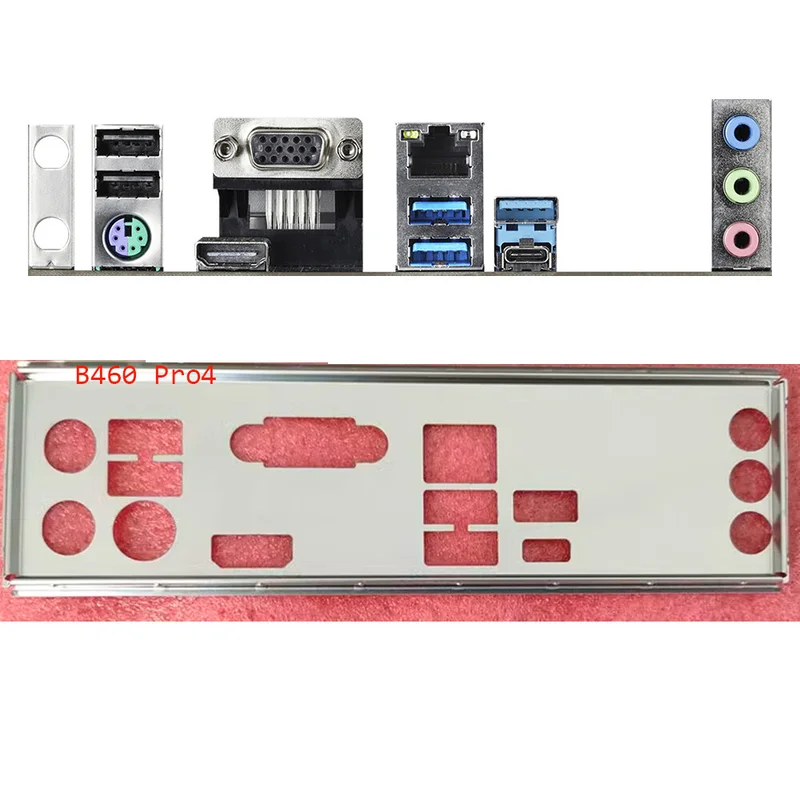 OEM Replacement 1Pcs For ASRock B460 Pro4, B460M Pro4 I/O Shield BackPlate Blende Bracket