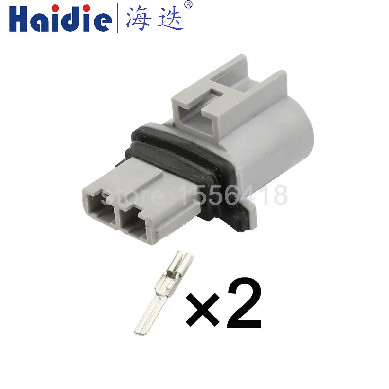 

1-50 sets 2pin auto plastic electric connector plug cable wiring unsealed connector