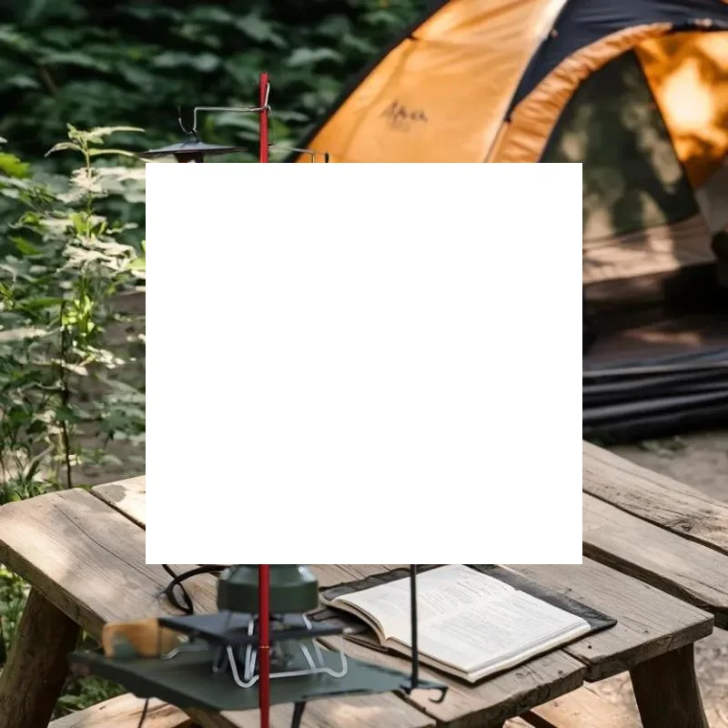 مجموعة من حوامل فانوس التخييم المصنوعة من سبائك الألومنيوم القابلة للفصل، شماعات إضاءة للمشي لمسافات طويلة في الهواء الطلق #1