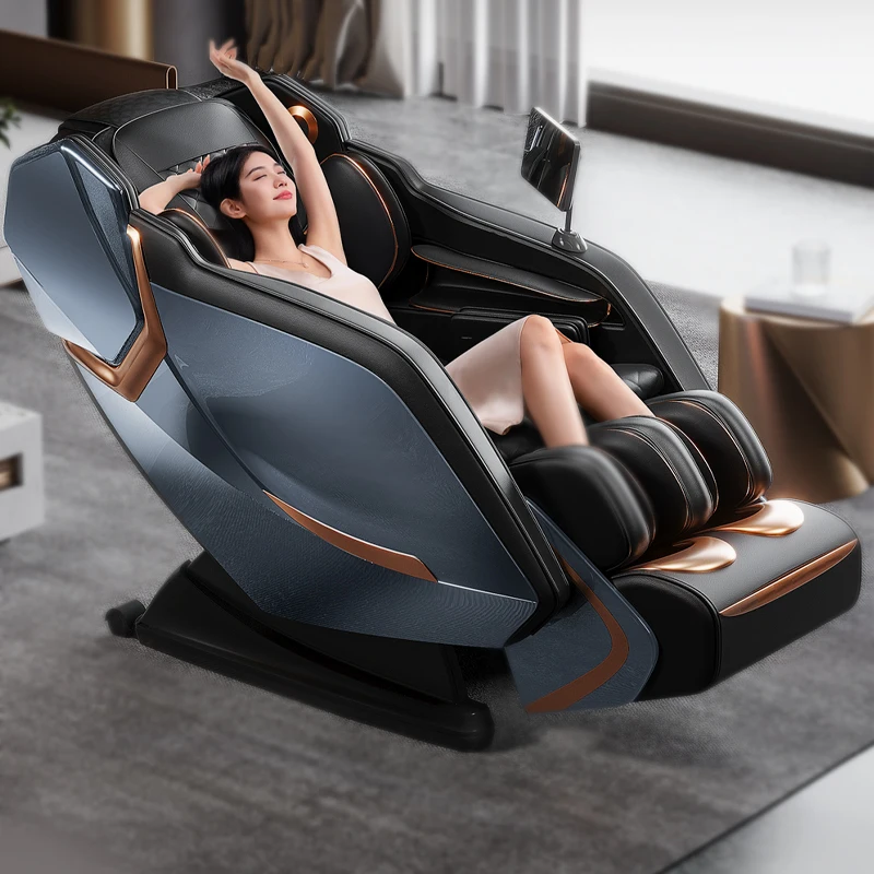 Modern Pedicure Spa Chair With Shiatsu Massage Zero Gravity PU Leather For Leg Waist Foot Arm Neck
