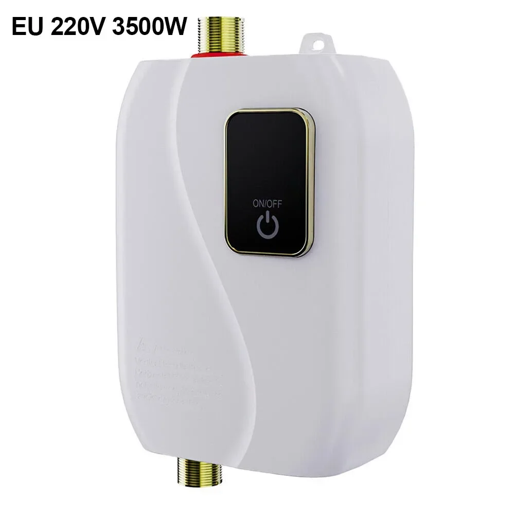 Electric Tankless Water Heater  Instant Hot Water for Kitchen Bathroom Caravan  Mini Size  Energy Saving  LCD Display