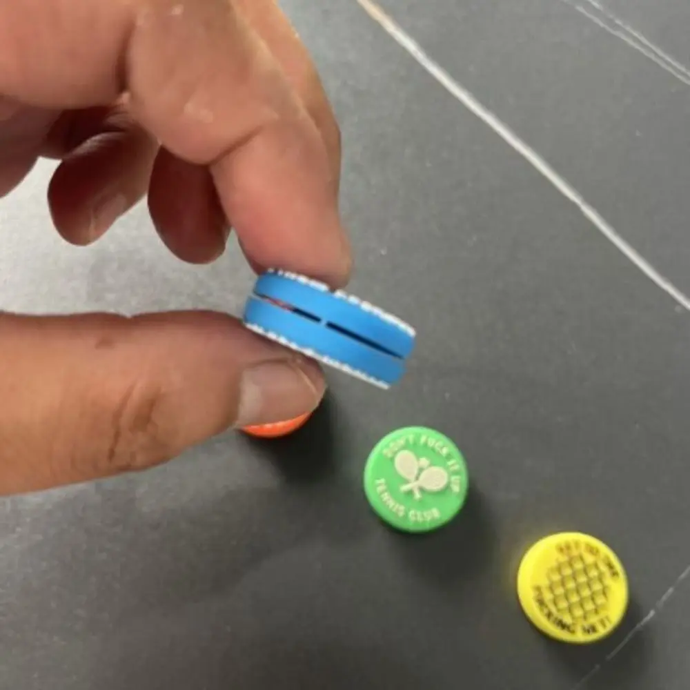 Gift Fun Slogans Tennis Damper Silica Gel Damping Funny Tennis Vibration Dampener Round Shock Absorber Outdoor