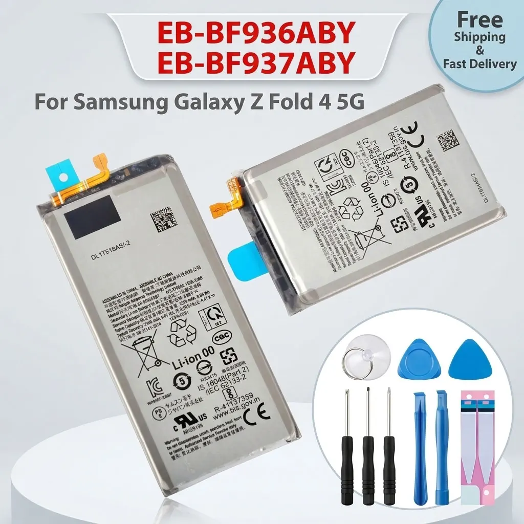 

High Quality Battery EB-BF936ABY EB-BF937ABY Compatible With Samsung Galaxy Z Fold 4 5G F936 F937 + Tool Kit