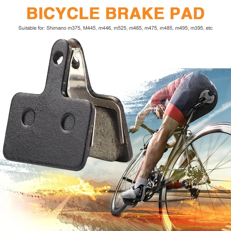 1 Pair Road Bicycle Disc Brake Pads for SHIMANO M375 M445 M446 Cycling Accessories Wear-resistant Multipurpose Bicycle Brake