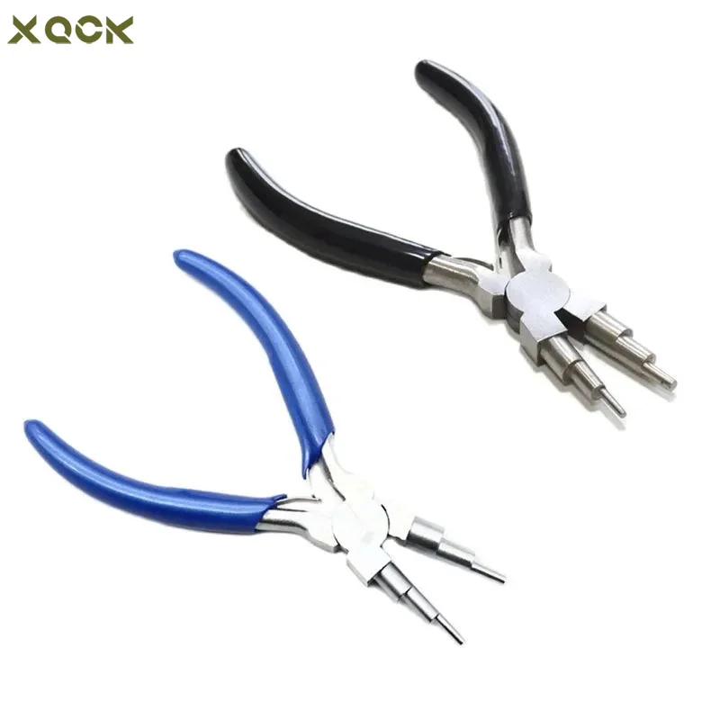 6 in 1 Bail Making Pliers for Multi-Step Ring Looping DIY Craft Carbon Steel Wire Bending Plier Jewelry Tools