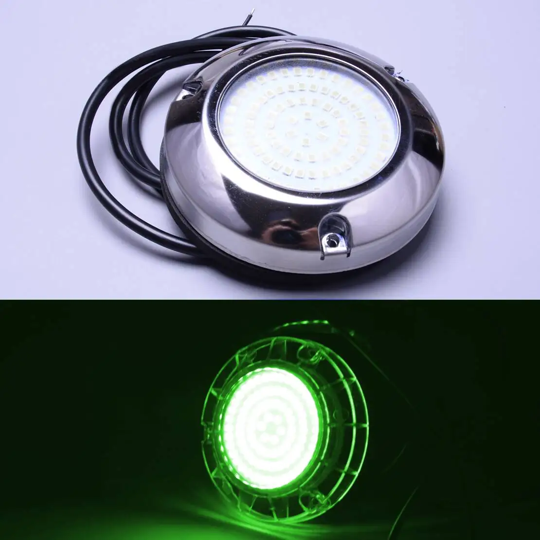 

Universal Green Light 90LED Underwater Pontoon Marine Boat Camper trailer Caravan RV Transom Light IP68