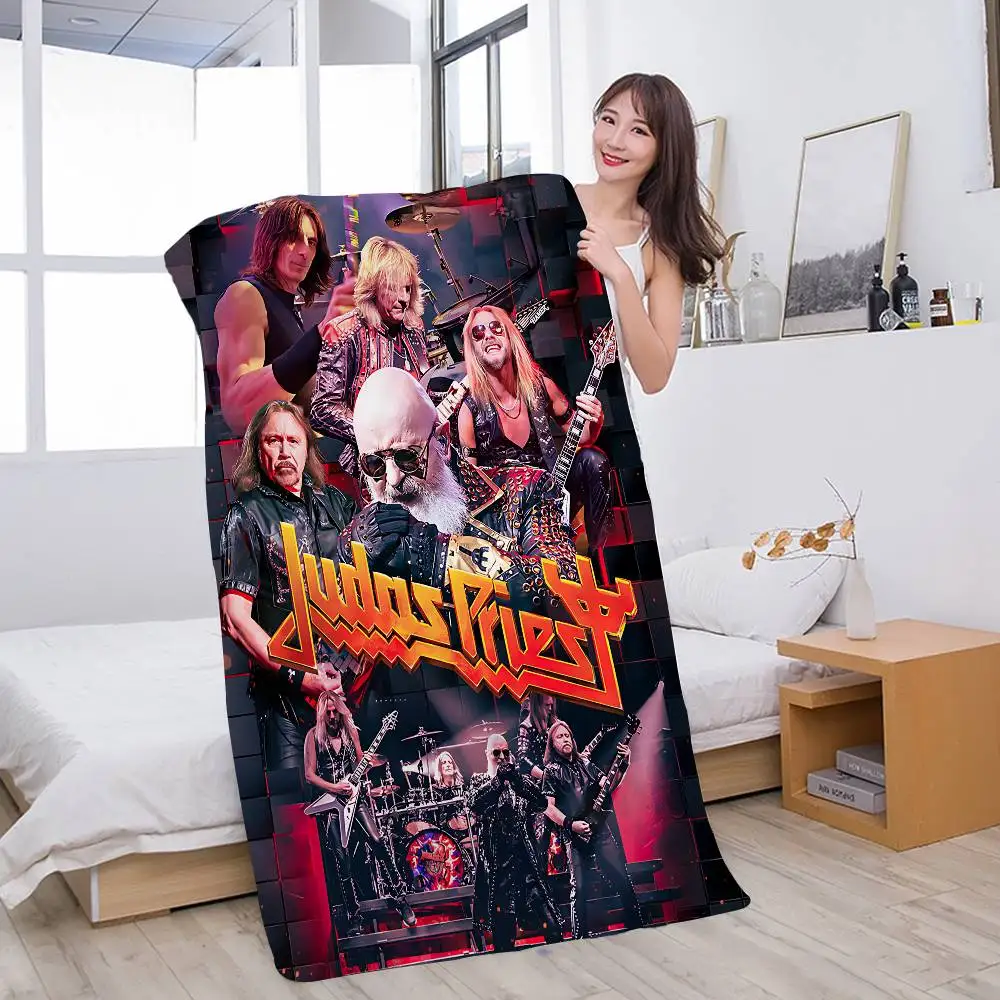 Muisc Band J-Judas P-Priest Microfiber Printed Beach Towel Mountain Climbing Yoga Beach Swimming Running Absorbent Soft Towel