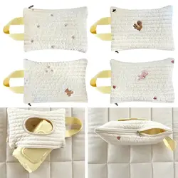 Fashion Wet Wipes Case Extraction Flip Tissue Box Baby Stroller Hanging Bag Paper Holder Storage Removable Cover Tissue Box