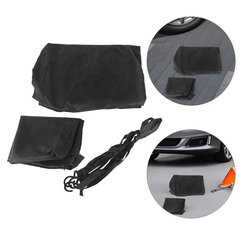 

Black Xl Waterproof Half Body Car Cover Sun Shade Shield Rainproof Dust Protector Sunscreen Shield Convertible Top Snow Cover