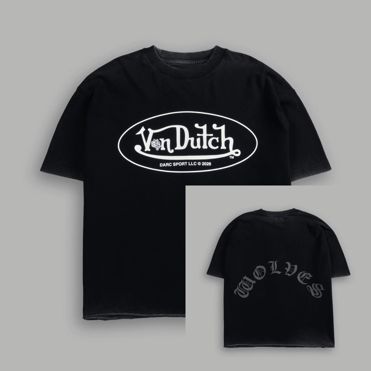 Camiseta DSVD Legacy Grunge con diseño de cabeza de lobo, camiseta deportiva moderna de marca, camiseta gráfica de algodón para hombres y mujeres, ropa de calle de verano