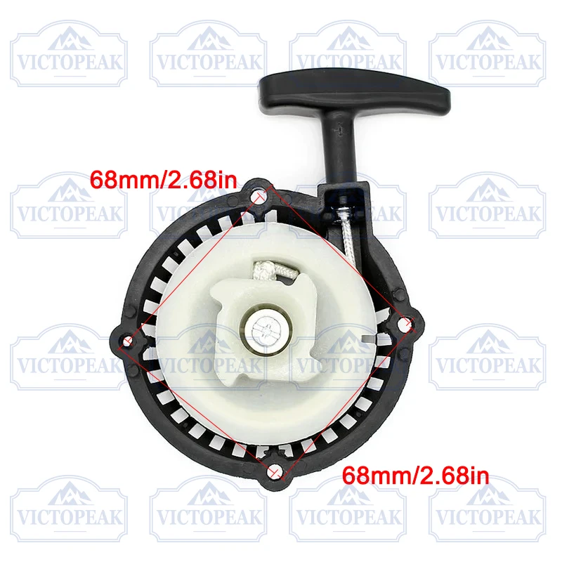 Rückstoßstarter, Seilzugstarter für BC411 Freischneider, Rasentrimmer, Unkrautentferner, Ersatzteile, Gartenwerkzeugzubehör – Detail 6