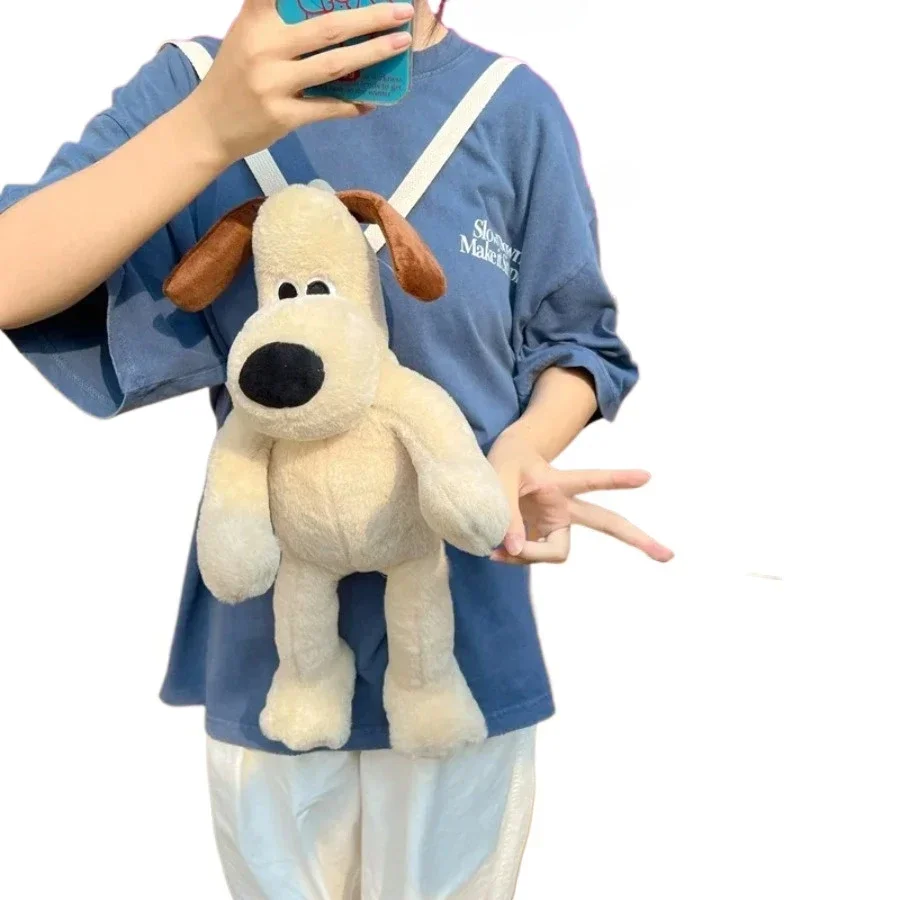 

Забавный плюшевый рюкзак для собак, милый аниме-щенок, плюшевая игрушка, кукла, большая вместительная косметическая сумка для хранения закусок, сумка на плечо, подарки на день рождения
