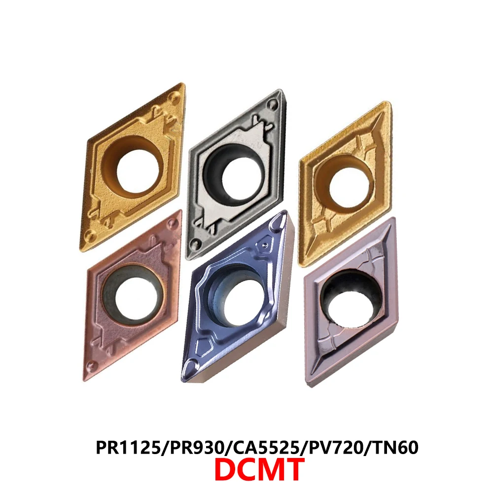 

Оригинальный DCMT 070202 DCMT070204 DCMT070208 DCMT11T302 DCMT11T304 DCMT11T308 HQ GK PR1125 PR930 CA5525 Твердосплавные вставки Инструменты с ЧПУ