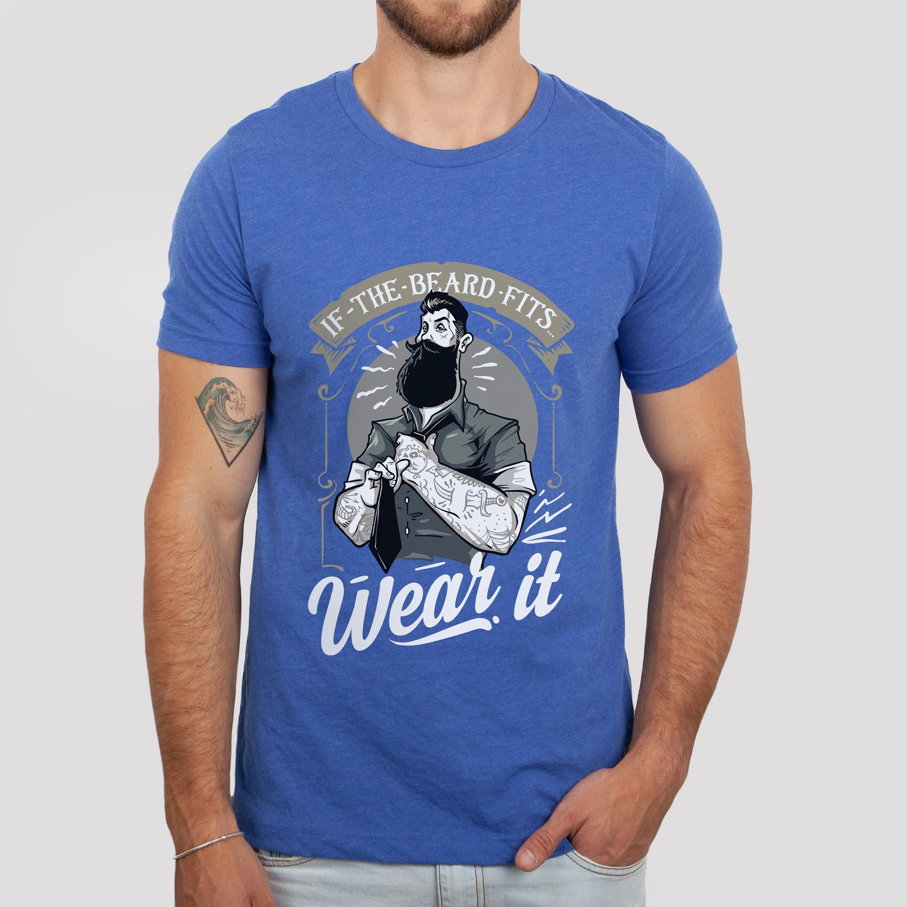 If the Beard Fits Wear It T shirt Love for Men Funny Lover s Him