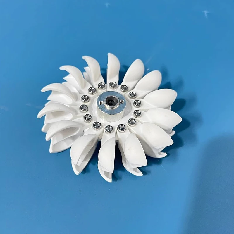Girante Pelton efficiente Ruota Pelton Turbina Ruota acqua Pelton 96 mm/3,8" di diametro esterno utilizzata per generatori idrofili fai-da-te