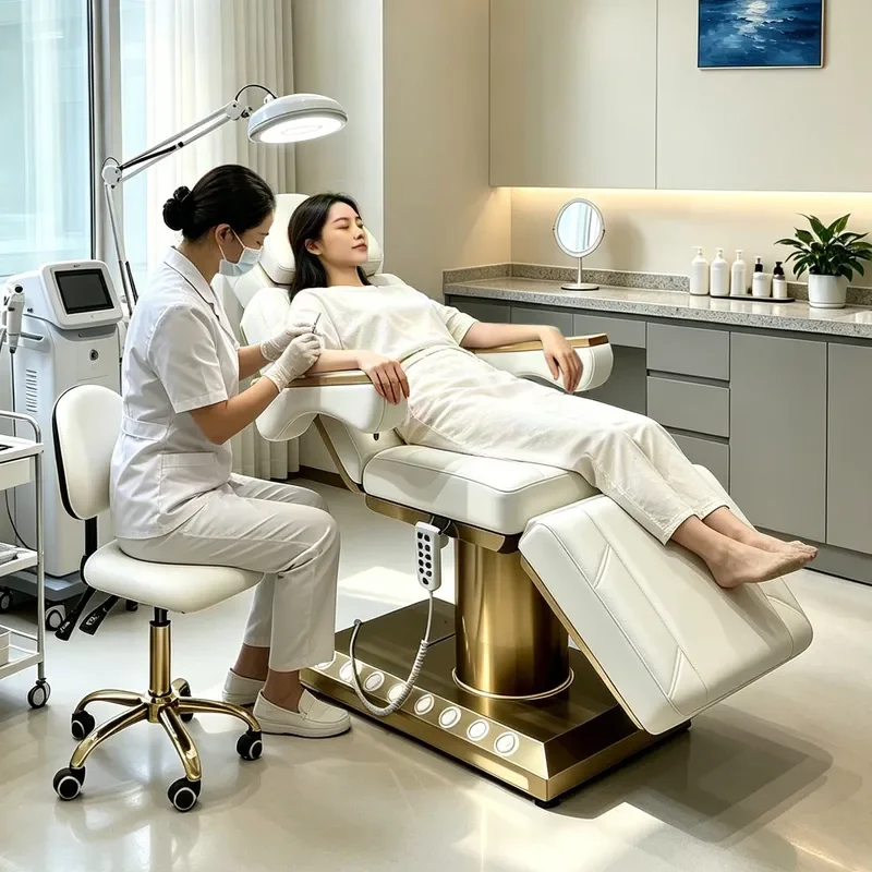 for Xinyue Electric Beauty Bed Lifting Injection Multi-functional Salon Physiotherapy Eyebrow Tattoo Embroidery Bed