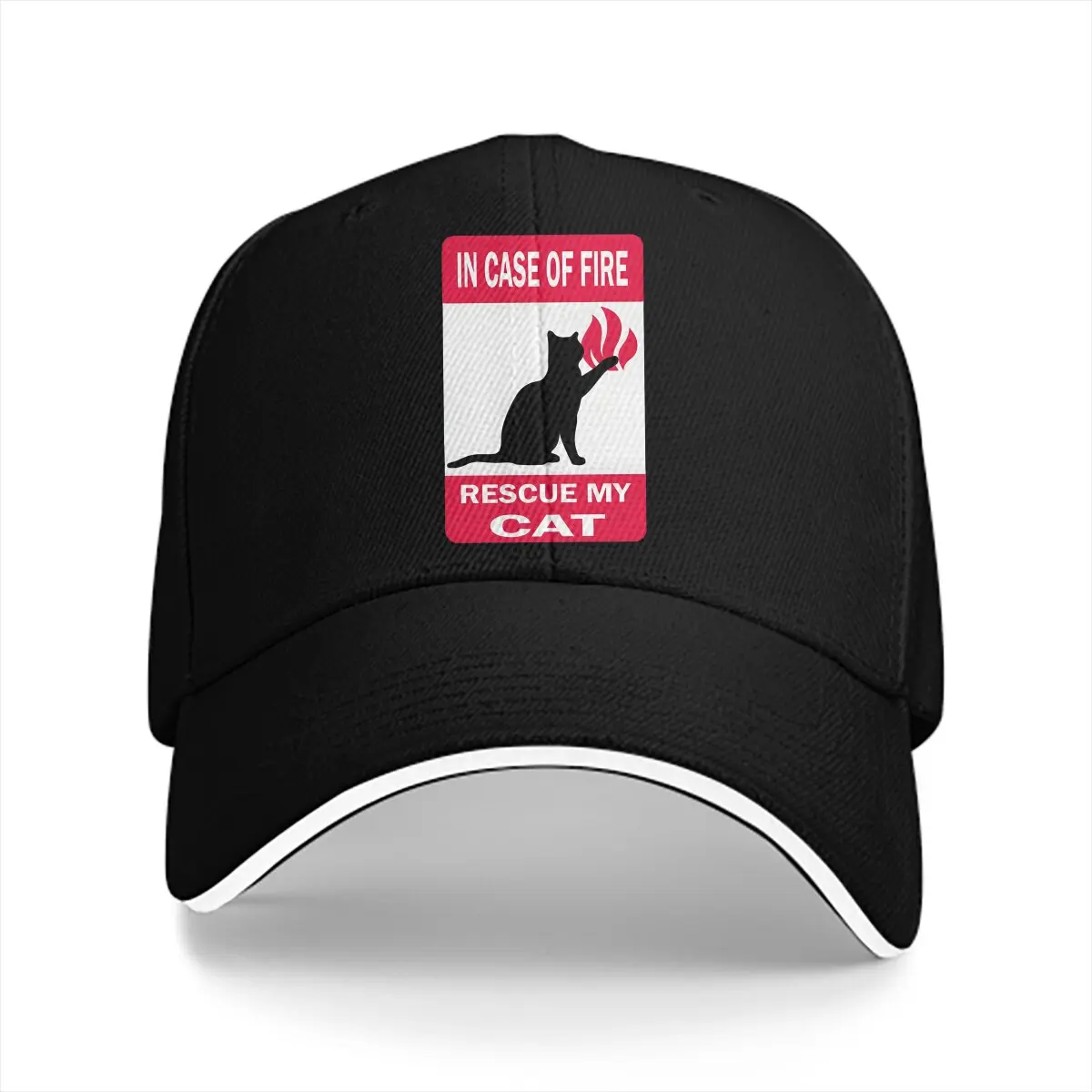 

Black Cats Multicolor Hat Peaked Cap Save My Cat Personalized Visor Protection Hats