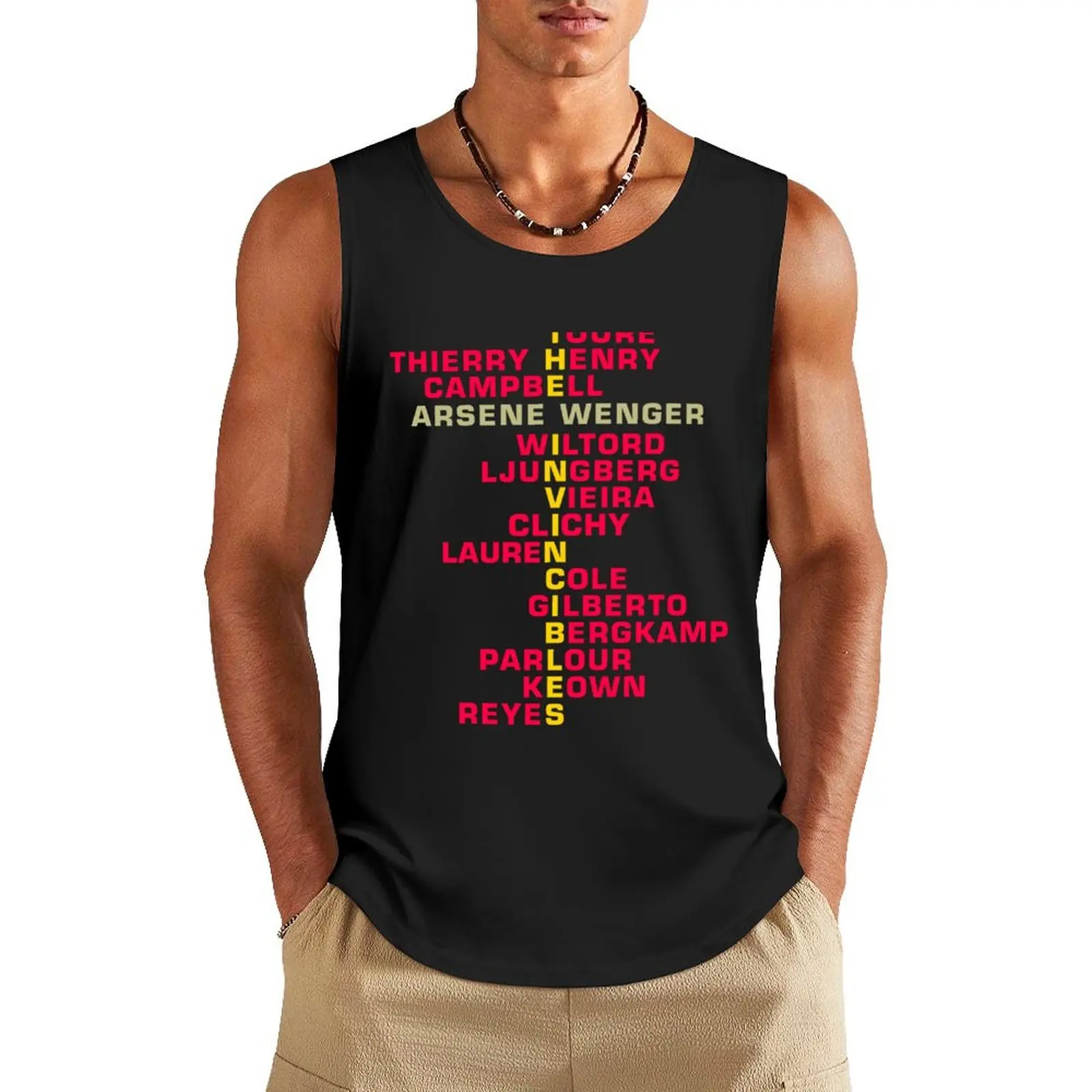 The Invincibles Arsenal 2004 Team - Arsenal Retro Tank Top Sportswear for men Men sleeveless tee