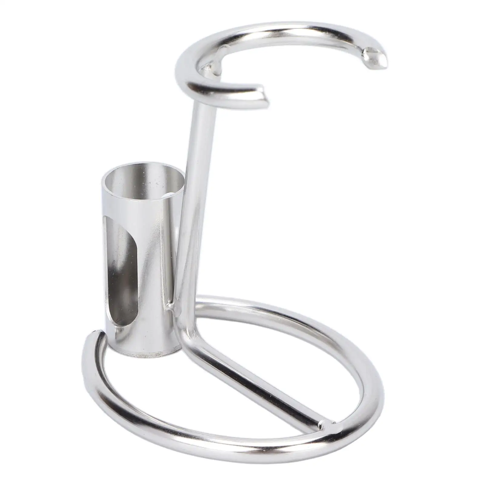 Silver Metal Modern Design Shaver Holder Stand - For Restroom Organizer