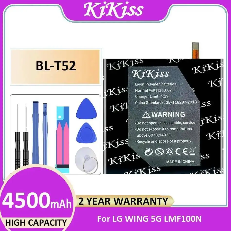 

Для LG Wing 5G LMF100N BL-T52 аккумулятор мобильного телефона стабильный высокой емкости 4500 мАч