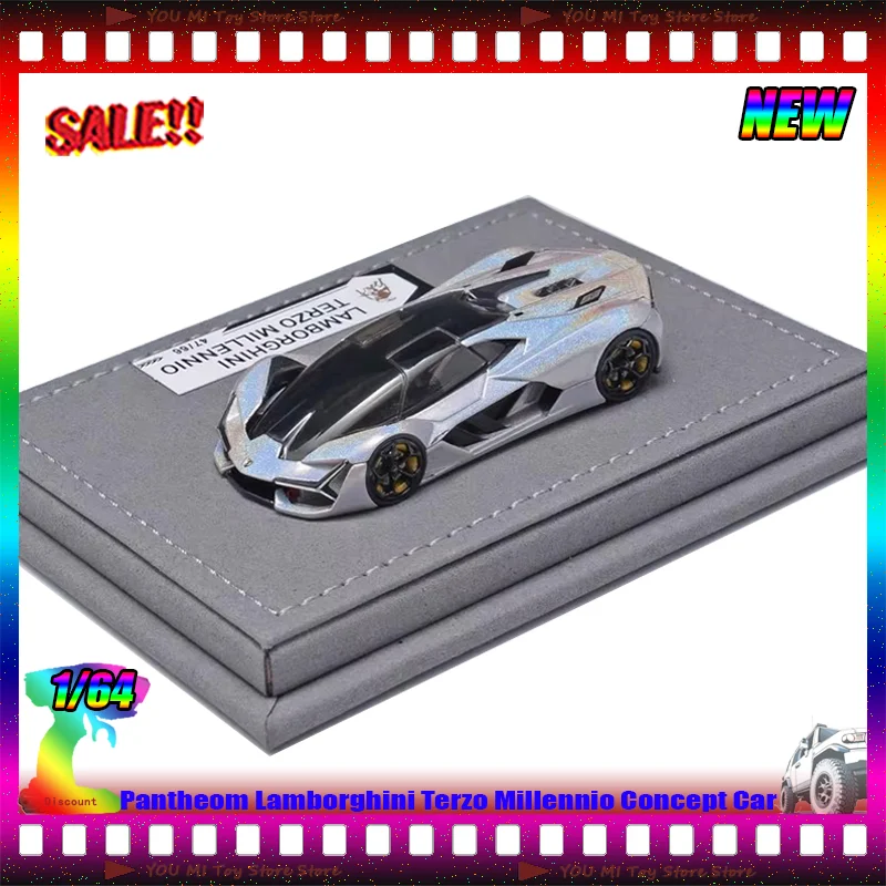 

New Stock Pantheom 1:64 Lamborghini Terzo Millennio Concept Car Resin Model Toys Customized Collectible Children'S Gift Ornament
