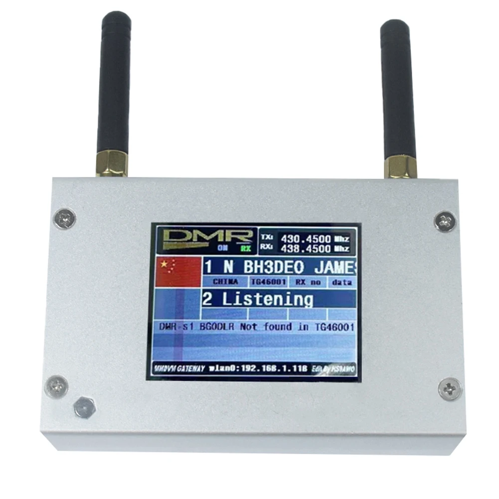 Duplex MMDVM Hotspot Color Display Screen Portable Duplex MMDVM Hotspot W/ Aluminum Alloy Shell Support for C4FM/DMR/DSTAR P25