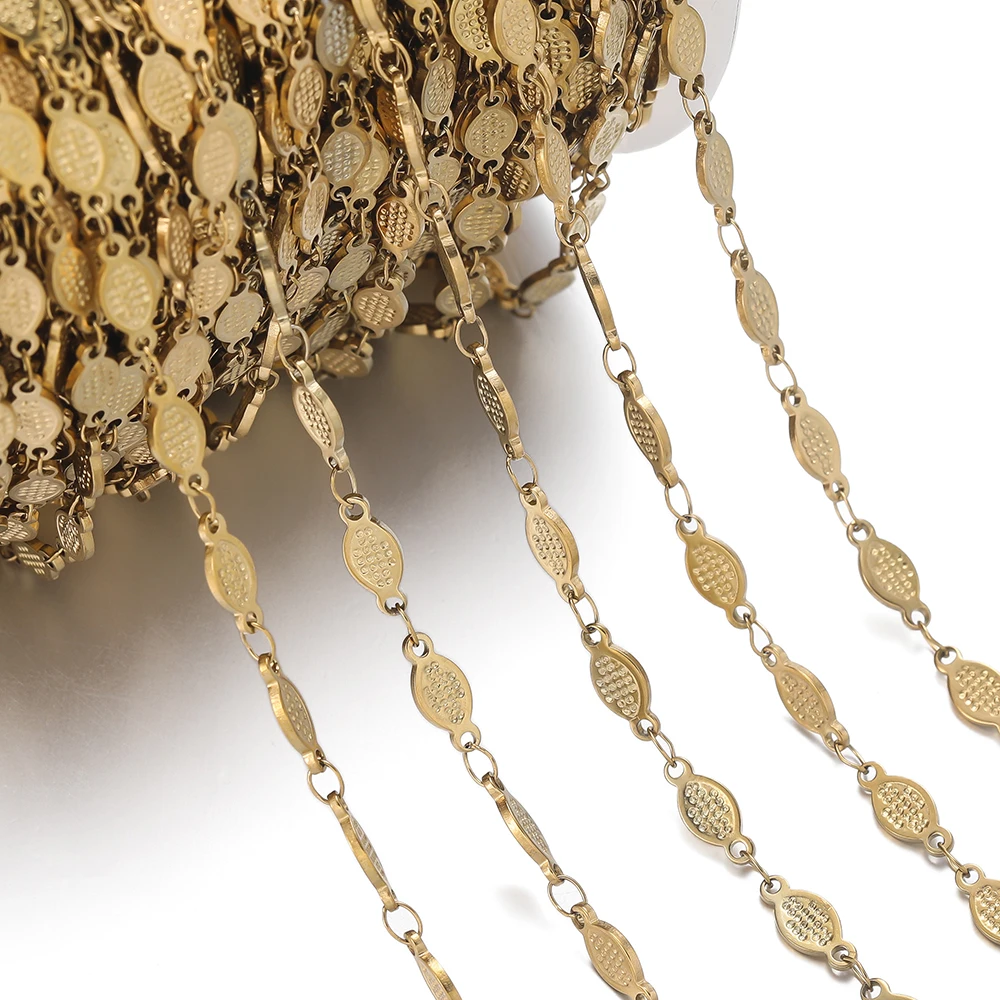 1m roestvrijstalen handgemaakte ketting reliëf ster maan hartvormige schakelkettingen voor doe-het-zelf armband taille ketting sieraden maken ketting