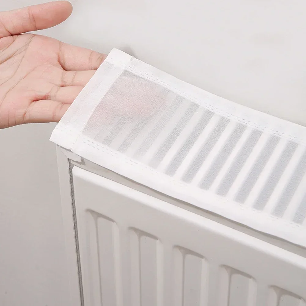 

Color: White Decorative Radiator Pad Easy To Install Radiator Cover Breathable Dust Cover Airflow Design Compact Size