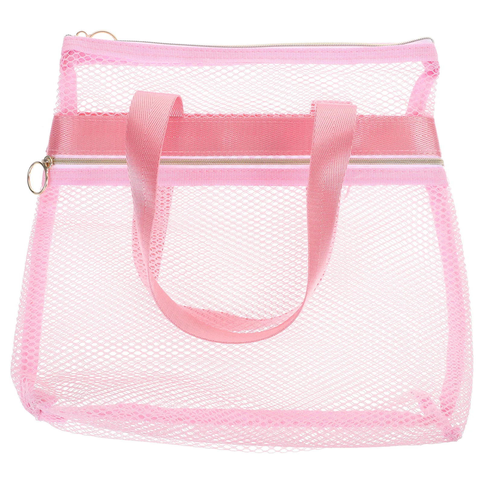 

Travel Toiletry Portable Mesh Beach Bag For Kids Large Capacity Breathable Nylon Bag Multi-Pocket Storage Organizer