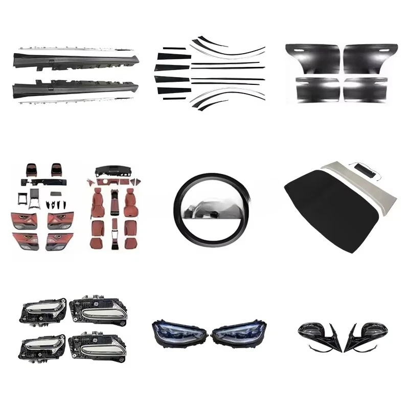 W221 to W223 Bodykit for  W221 S-class to W223  Car Bumpers Hood Fender Lights Trims Electric Door Handle