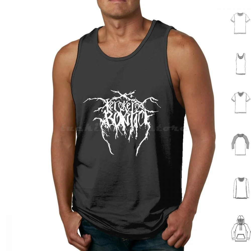 Kero Kero Bonito-Bubblegum Pop Black Metal Logo Kawai Tank Tops Vest Sleeveless Kero Bonito Black Metal Hipster Kawai