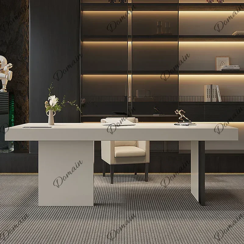 Xz Luxury Modern Office Desk Computer Gaming Decoration Executive Aesthetic Office Desk Display Design Scrivania Home Furniture