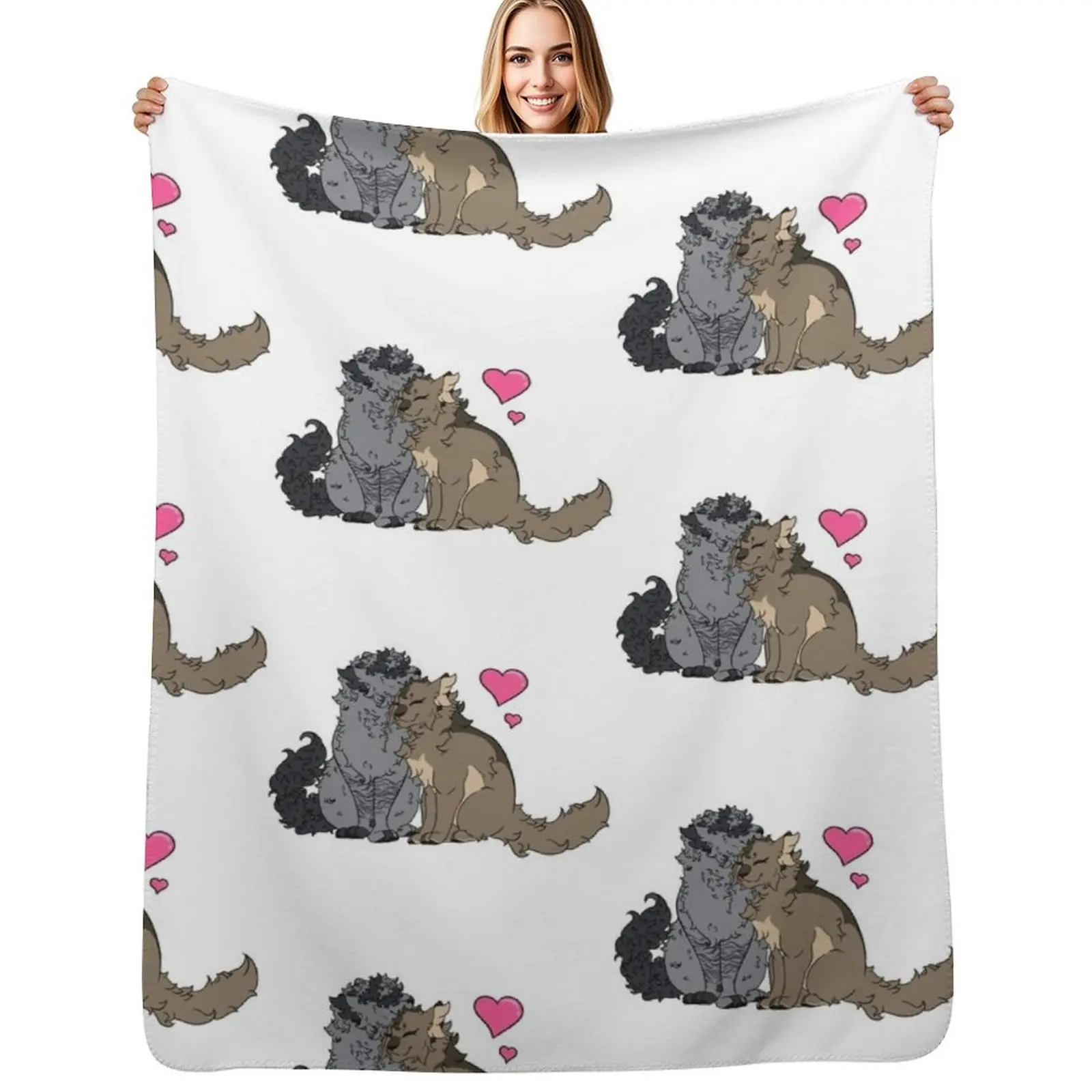 

Lovebirds Throw Blanket funny gift Bed Fashionable Shaggy Picnic Blankets