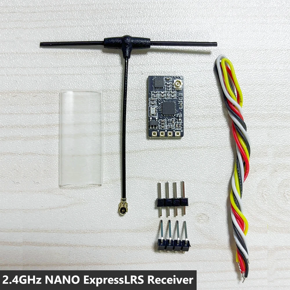 ELRS 915MHz / 2.4GHz NANO ExpressLRS Receiver Micro FPV Traverser high Refresh Rate With T type Antenna for RC FPV Drones Parts