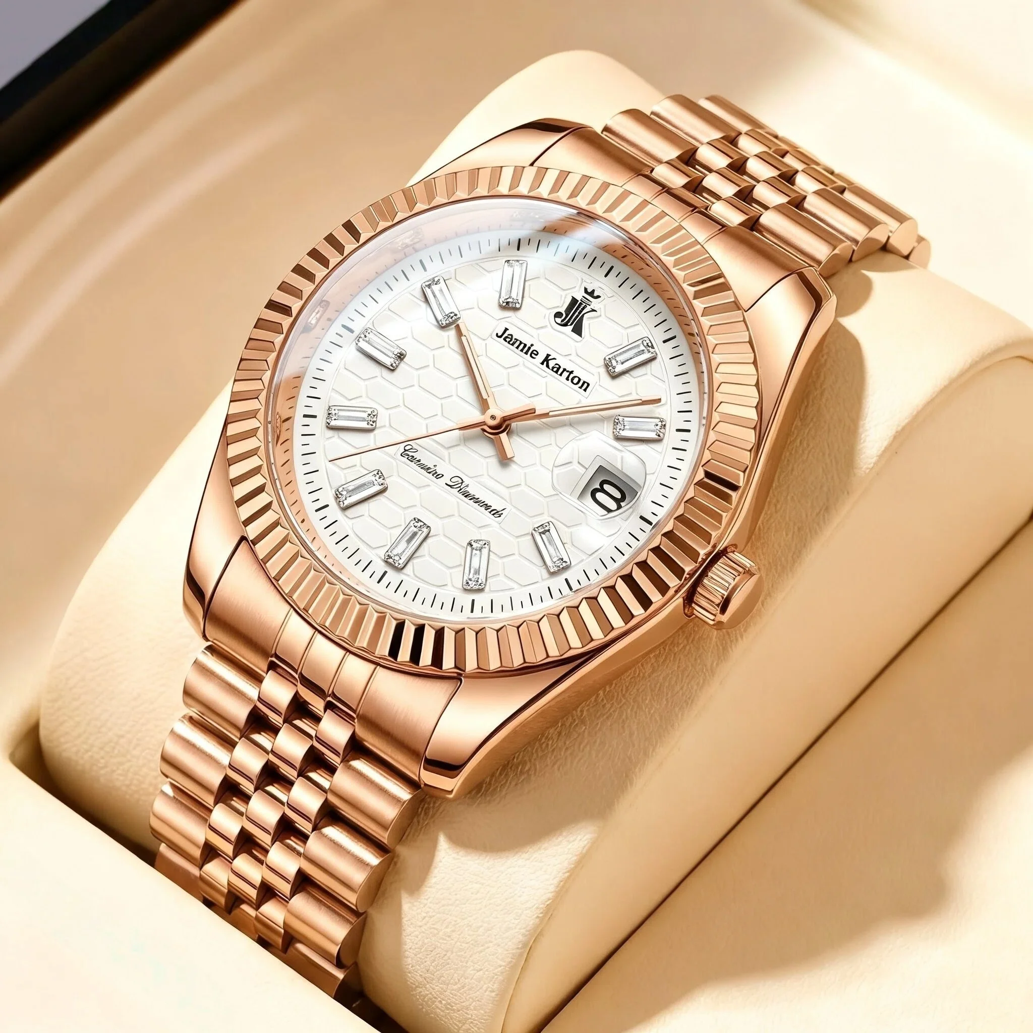 

Men's Fashionable Casual Quartz Watch, Stainless Steel Strap, Luminous Display, Perfect for Men's Party, Holiday, and Birthday O