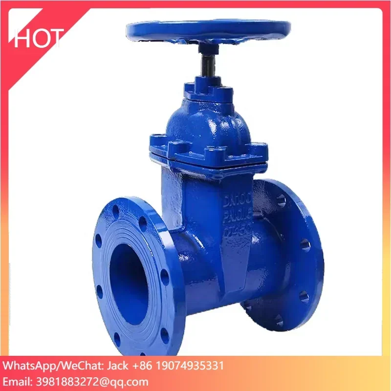 Z45x鋳鉄製非上昇ステム弾性シートシールソフトシールフランジゲートバルブ消火排水用