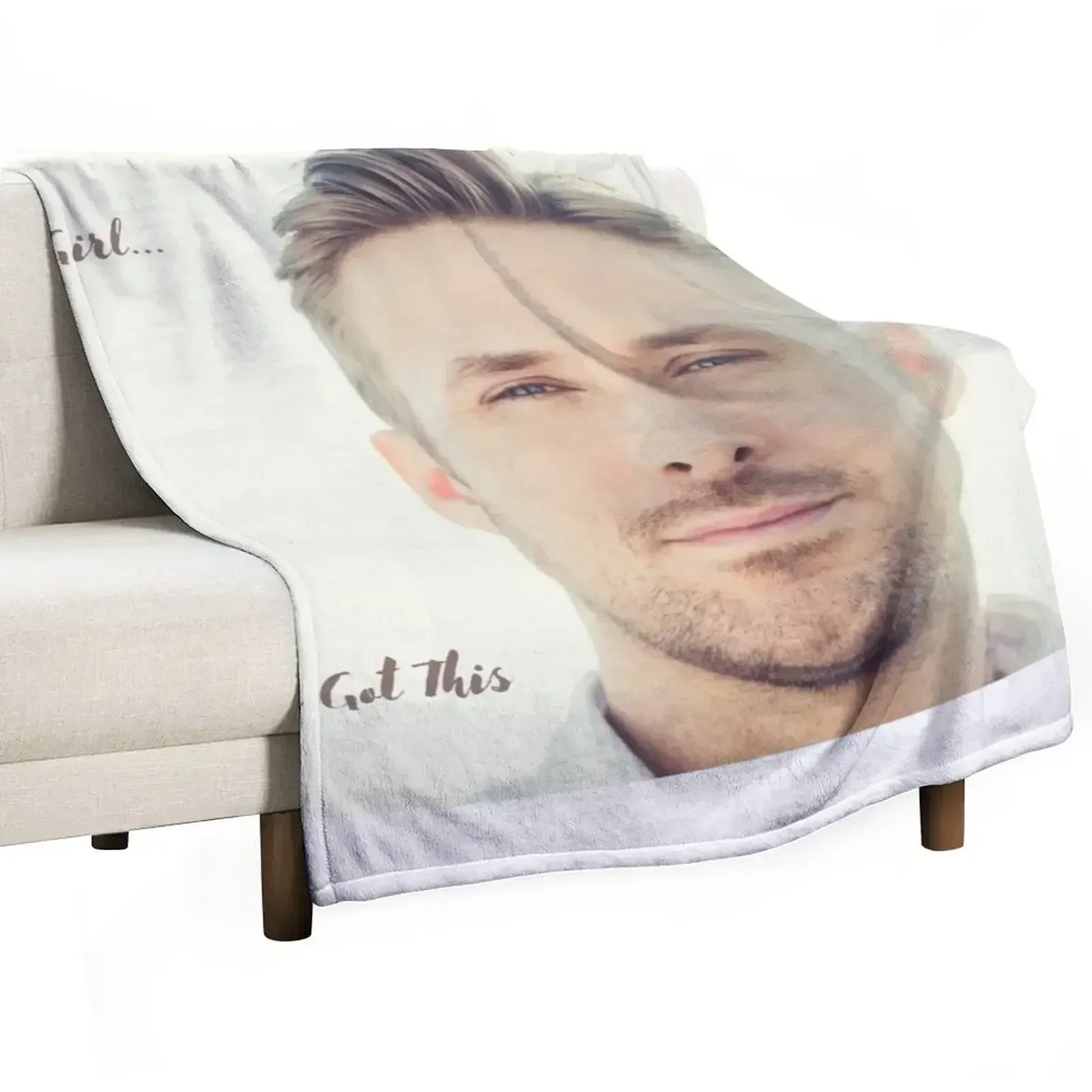 

Hey Girl Ryan Gosling Throw Blanket Flannel warm for winter Luxury Throw Bed Blankets