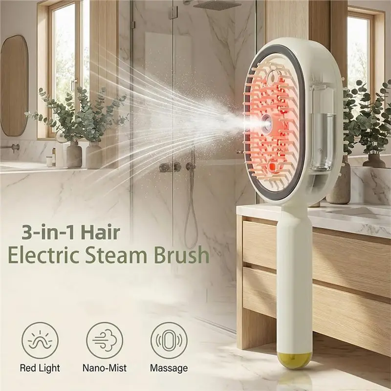 A83G-Electric Massage Hair Brush, Rechargeable Detangling Electric Steam Brushs For Hair For Reduce Frizz, Nourishes Hairs 6