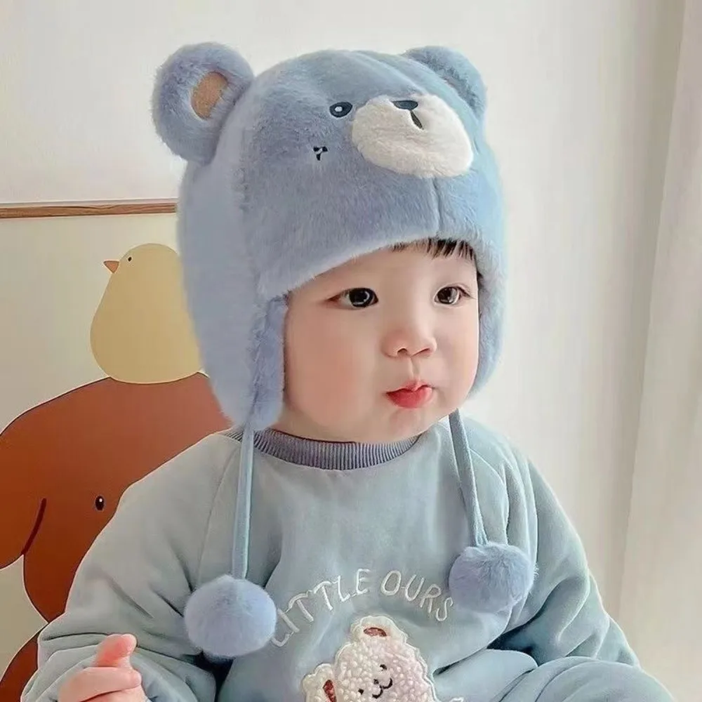 

New Cute Cartoon Warm Hat Cold Proof Windproof Ear Protection Hat Thickened Pullover Cap
