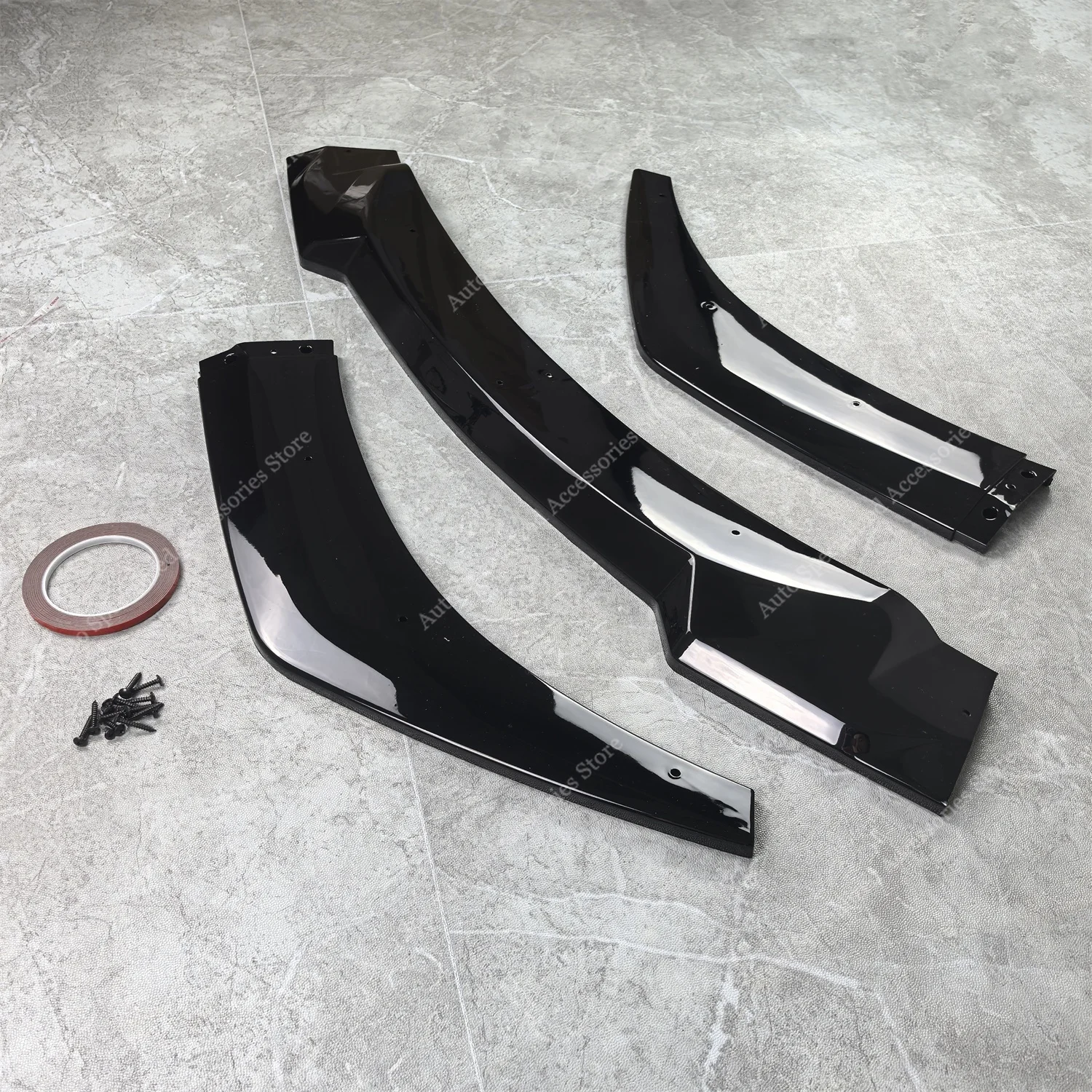 For BMW F06 F12 F13 CS Style Front Bumper Lip Spoiler Splitter Diffuser 640i 650i 640d M Sport 2012-2018 ABS Car Bodykits Tuning