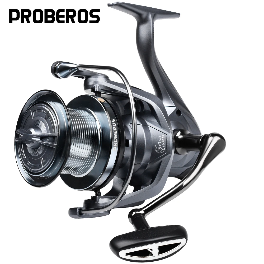 proberos-ロングショット-スピニングリール-超スムーズなギア比-48-1、最大ドラッグ力-397ポンド-18kg、大型魚釣り用の海水釣り具
