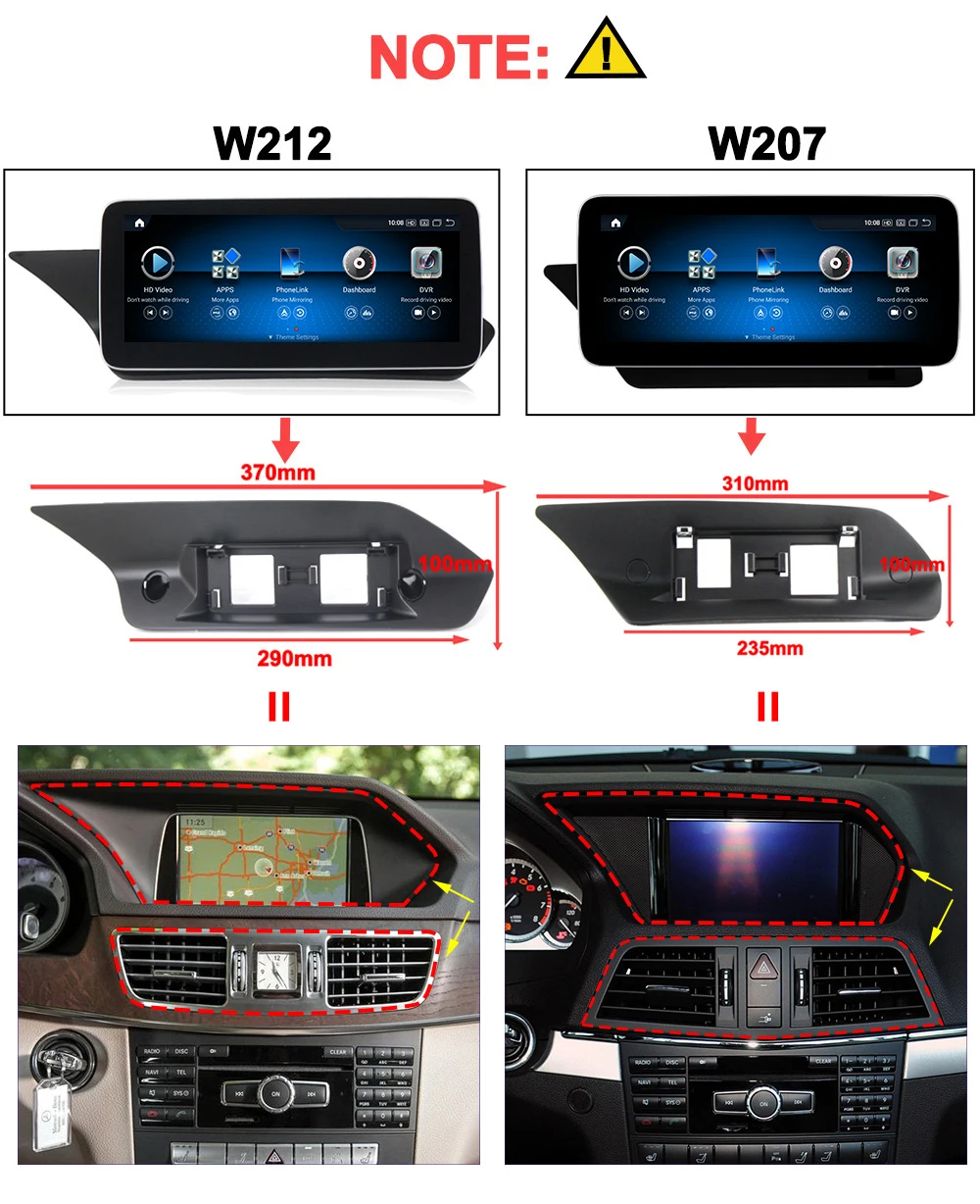 2024 S680 Android 13 Autoradio da 10.25 pollici per Mercedes benz classe E W212 E200 E230 E260 E300 S212 GPS Carplay 4G Autoradio Unit