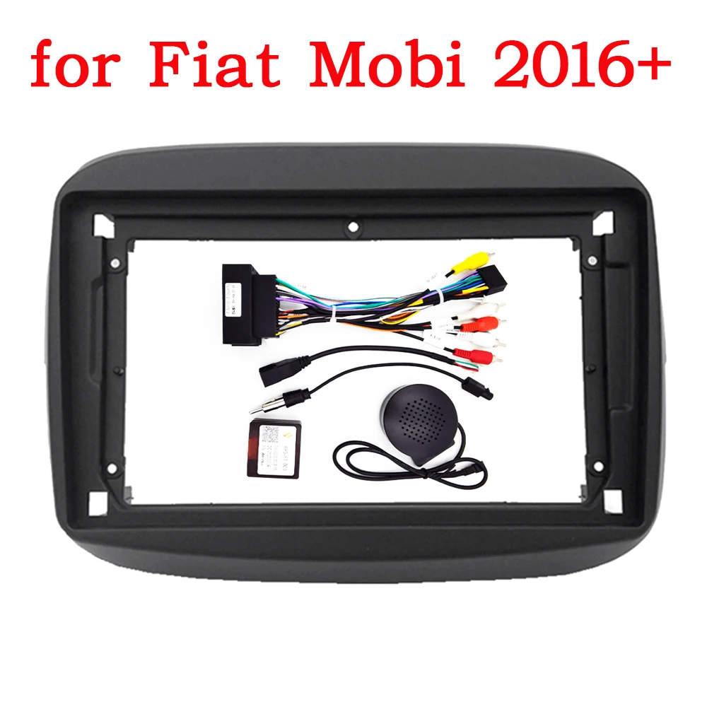 

9 Inch Car Frame Fascia Adapter Canbus Box Android Radio Dash Fitting Panel Kit For Fiat Mobi 2016-2022