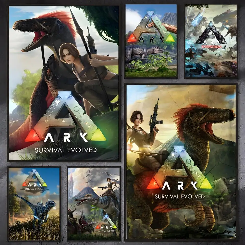 Affiche A-ARK S-Survival E-Evolved SVG, impression murale imperméable et adhésive pour la décoration de la chambre, du salon, du couloir, du bar et de la maison.